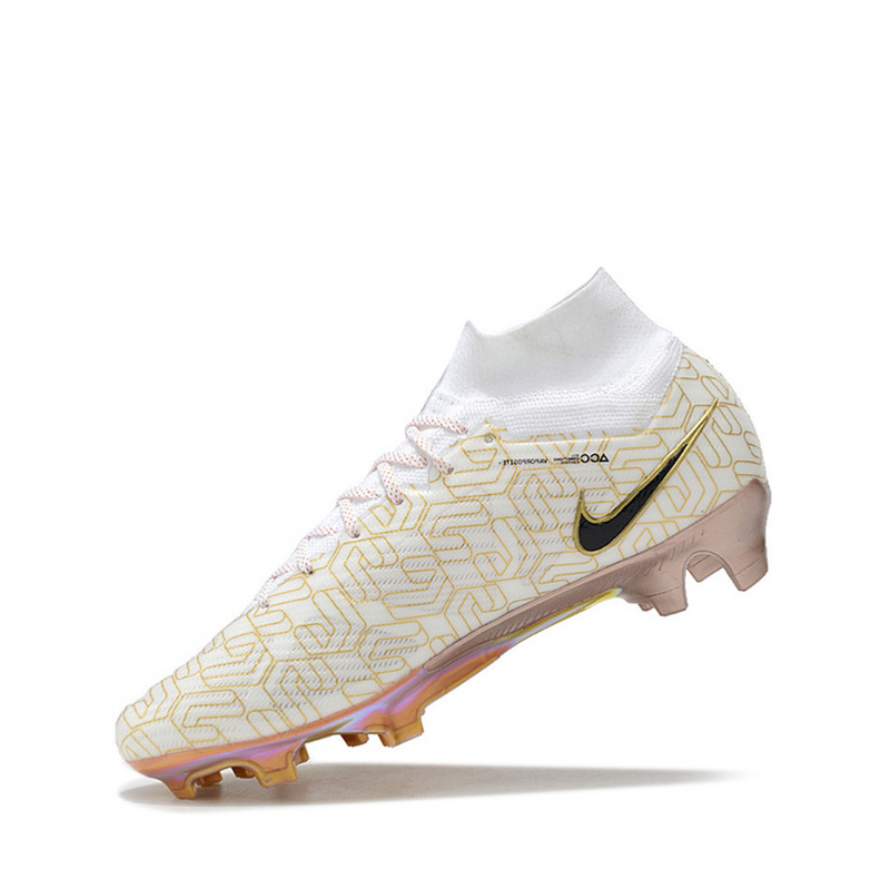 Chuteira Nike Air Zoom Mercurial Superfly 9 Elite Golden Pack Campo - Branco