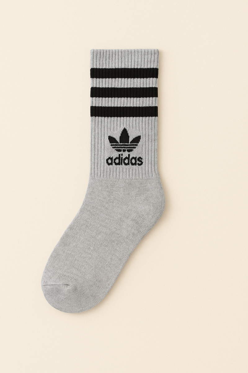 Kit 3 Meias esportivas Adidas cano médio