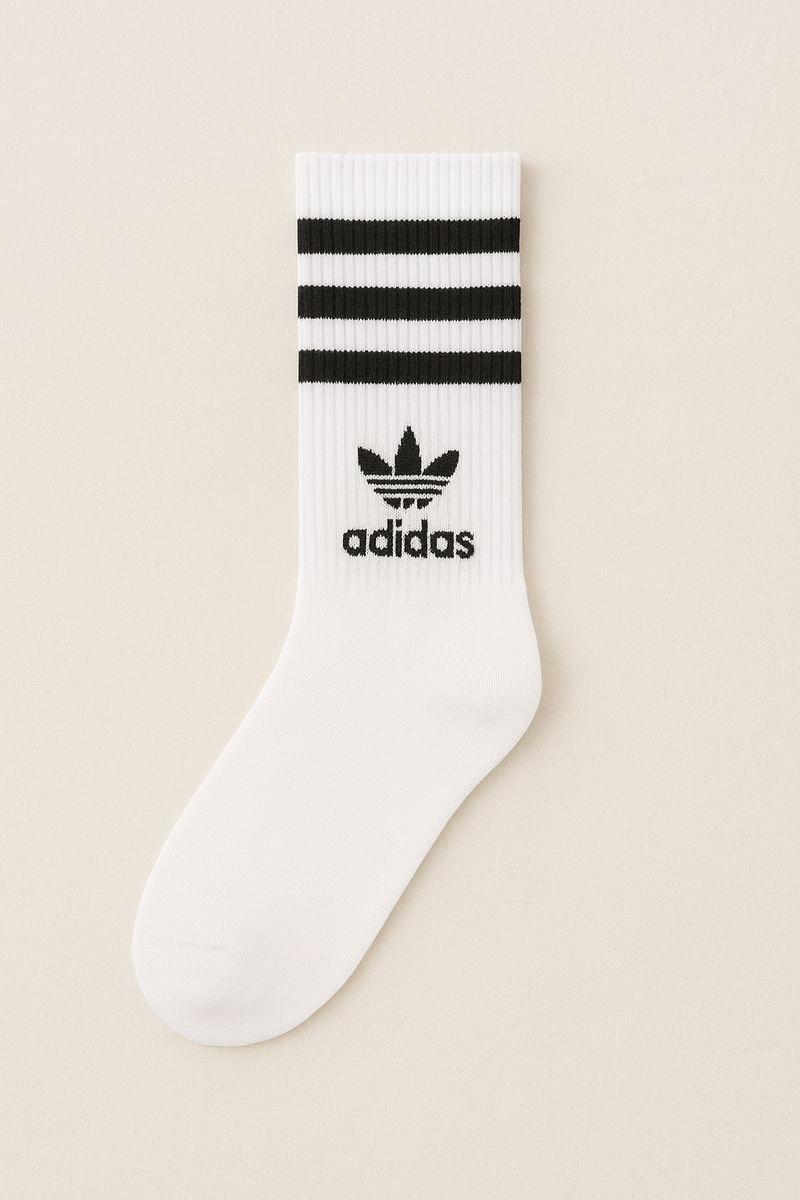 Kit 3 Meias esportivas Adidas cano médio