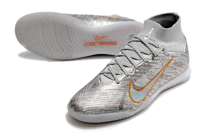 Chuteira Nike Air Zoom Mercurial Superfly 9 Elite Futsal Prata