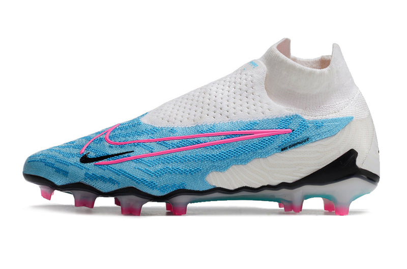 Chuteira Nike Phantom GX Azul Cano Alto
