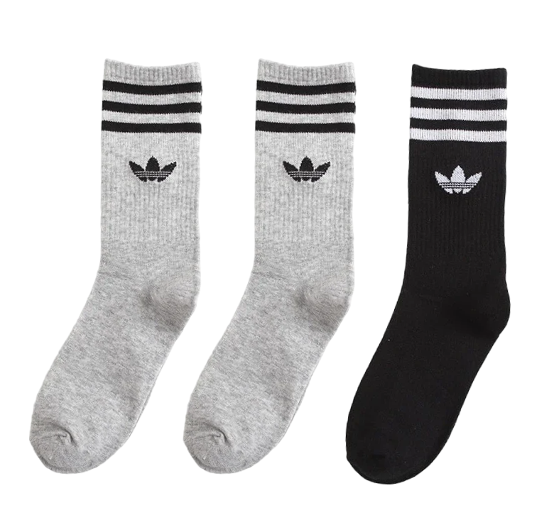 Kit 3 Pares de Meias Esportivas Adidas Training