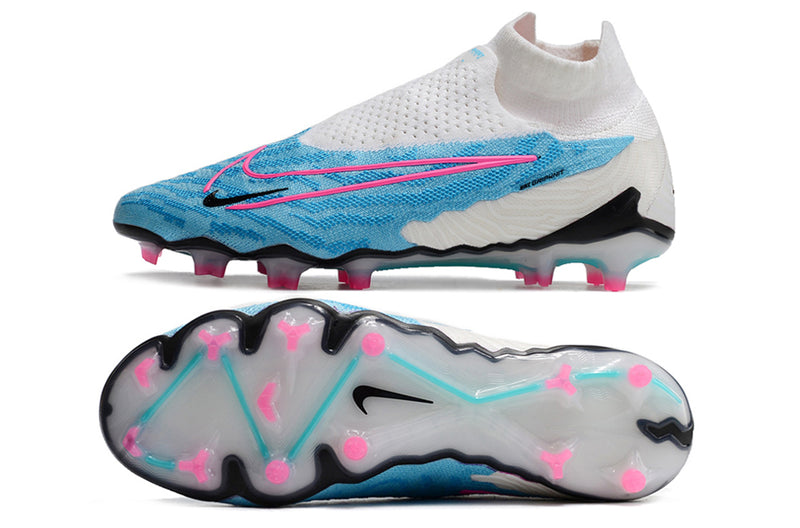 Chuteira Nike Phantom GX Azul Cano Alto