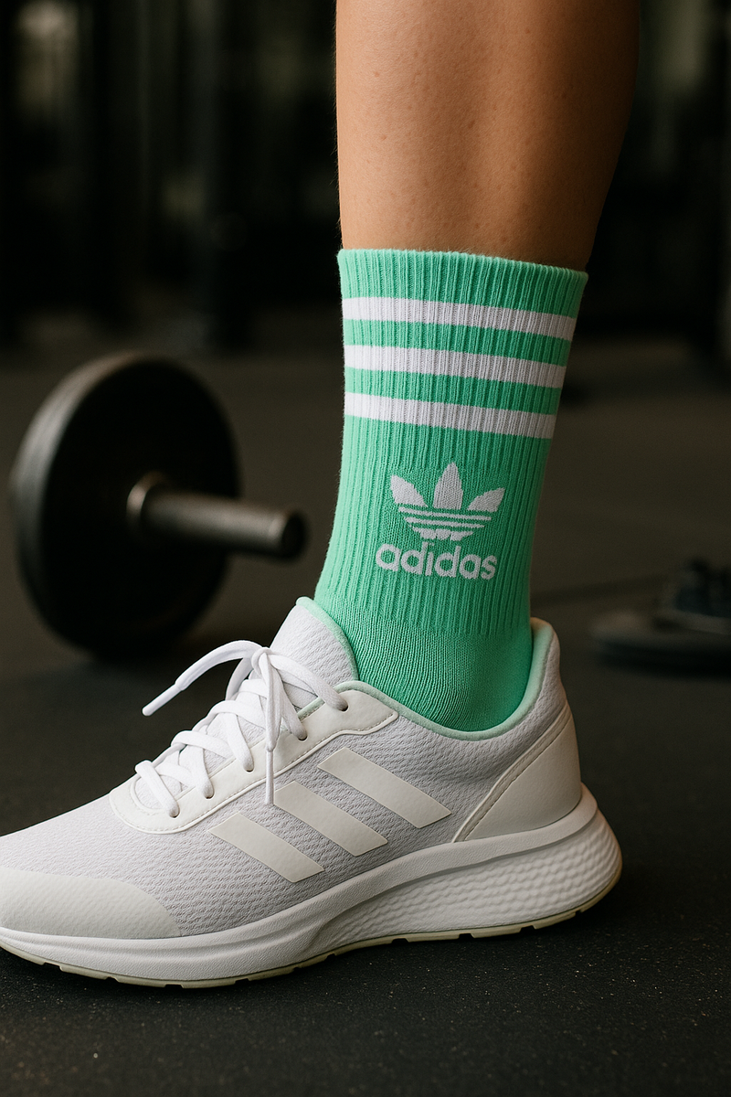 Kit 3 Meias esportivas Adidas cano médio