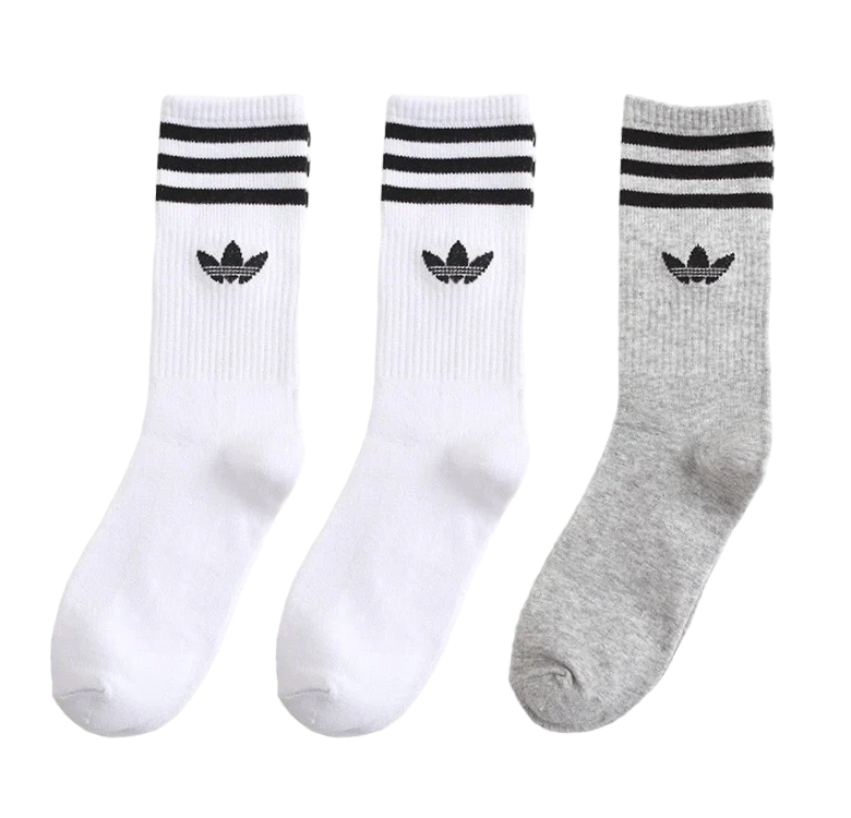 Kit 3 Pares de Meias Esportivas Adidas Training