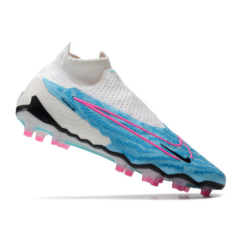 Chuteira Nike Phantom GX Azul Cano Alto