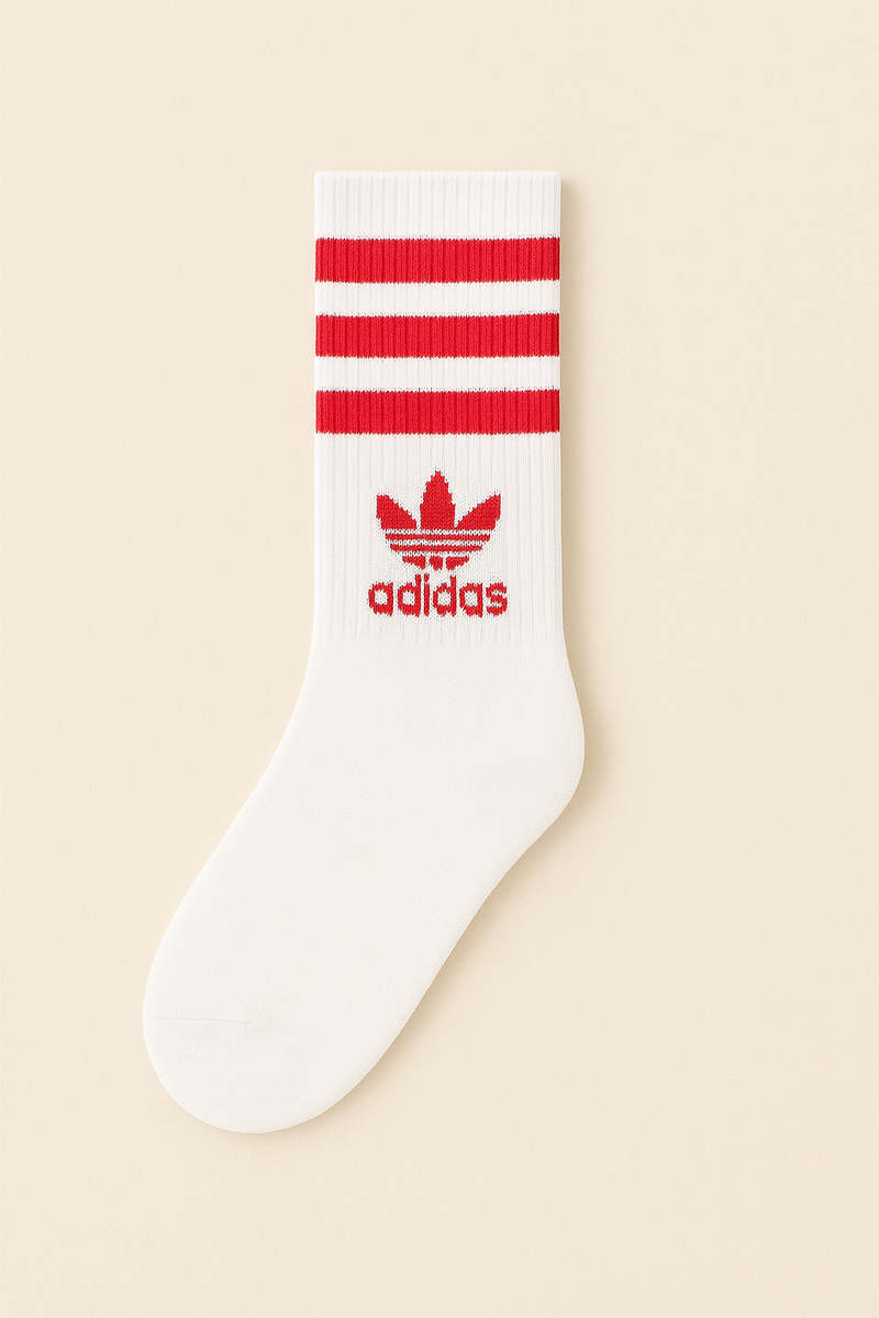 Kit 3 Meias esportivas Adidas cano médio