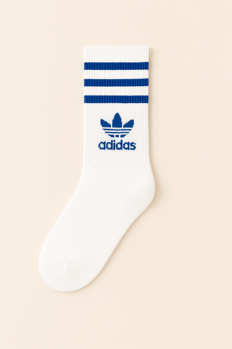 Kit 3 Meias esportivas Adidas cano médio