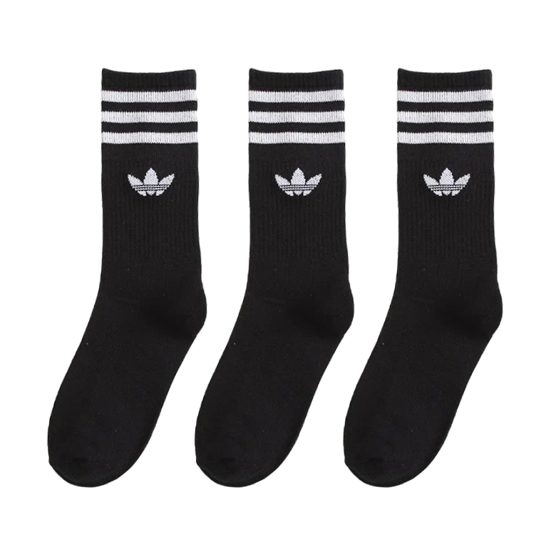 Kit 3 Pares de Meias Esportivas Adidas Training