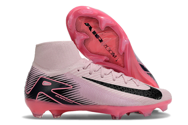 Chuteira Campo Nike Air Zoom Mercurial Superfly 16 Elite Rosa/Preto