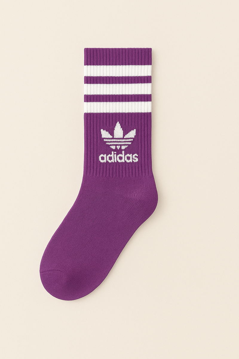 Kit 3 Meias esportivas Adidas cano médio