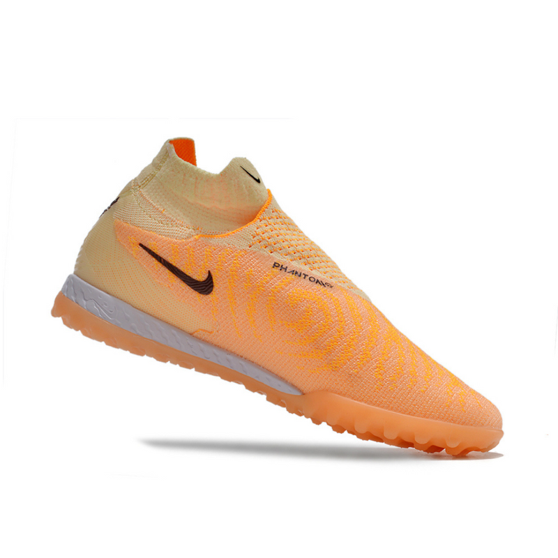 Chuteira Nike Phantom GX Pro Society Laranja cano alto