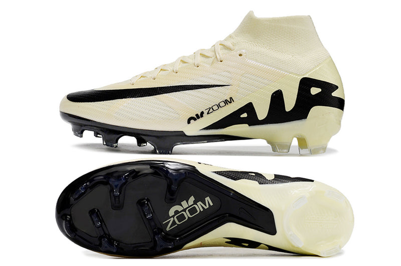 Chuteira Nike Air Zoom Mercurial Superfly 9 Elite de Campo Pack Mad Ready - Bege