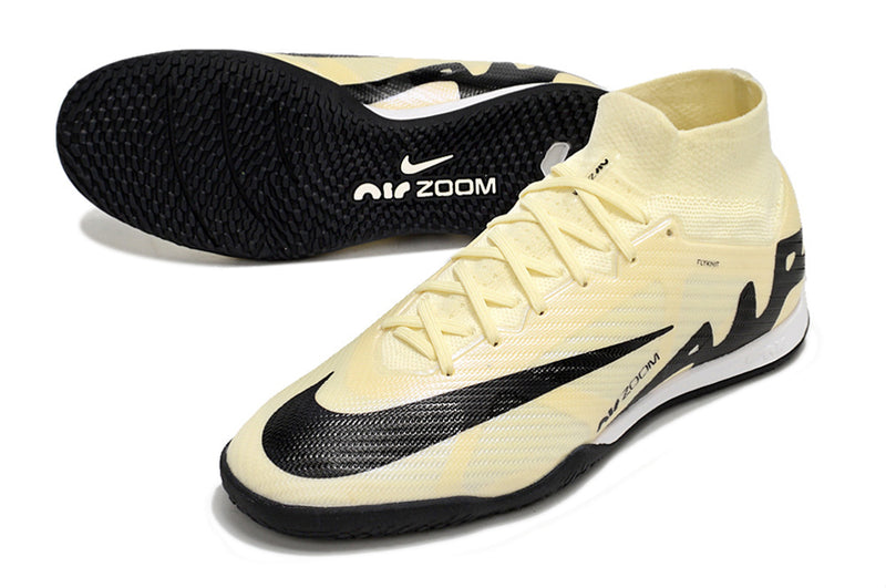Chuteira Nike Air Zoom Mercurial Superfly 9 Elite Futsal Bege + Brinde