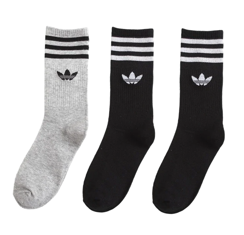 Kit 3 Pares de Meias Esportivas Adidas Training