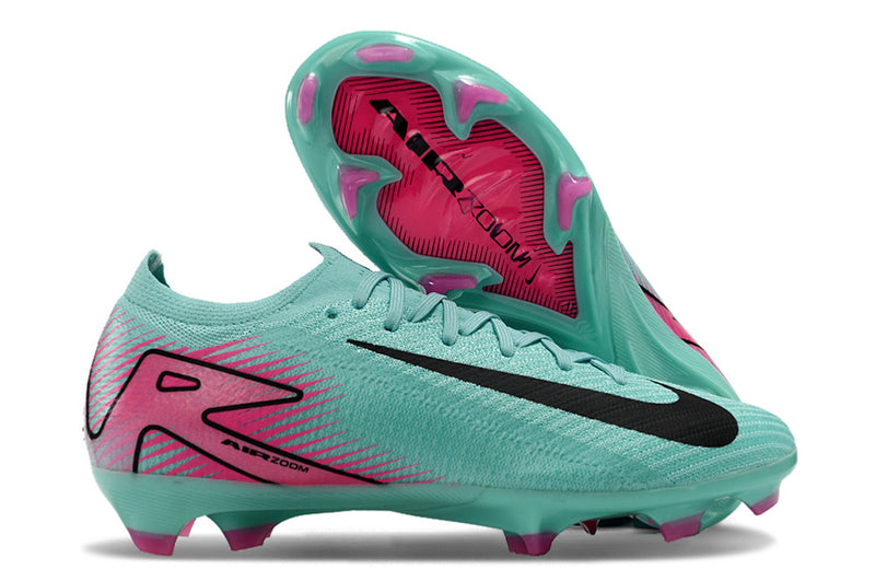 Chuteira Campo Nike Air Zoom Mercurial Vapor 16 elite Azul/Rosa