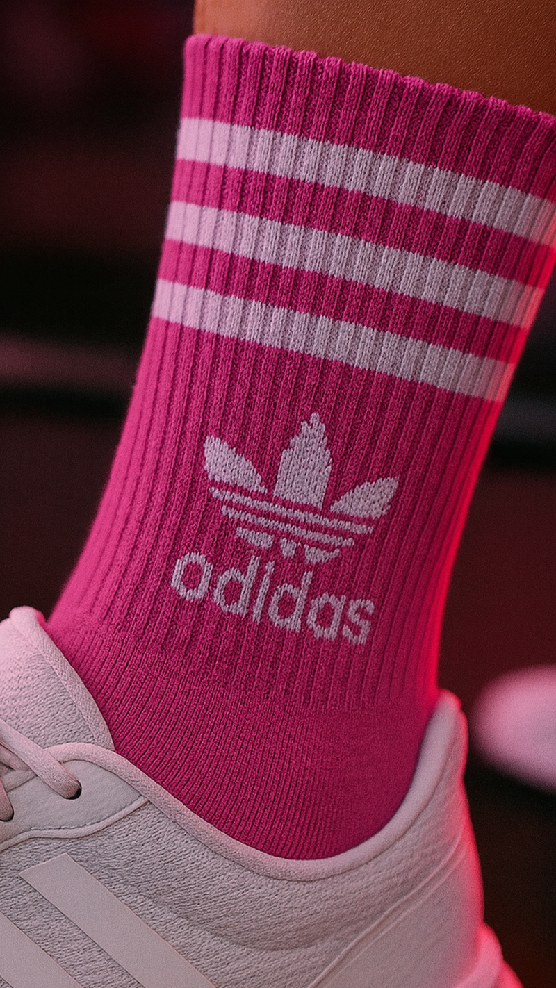 Kit 3 Meias esportivas Adidas cano médio
