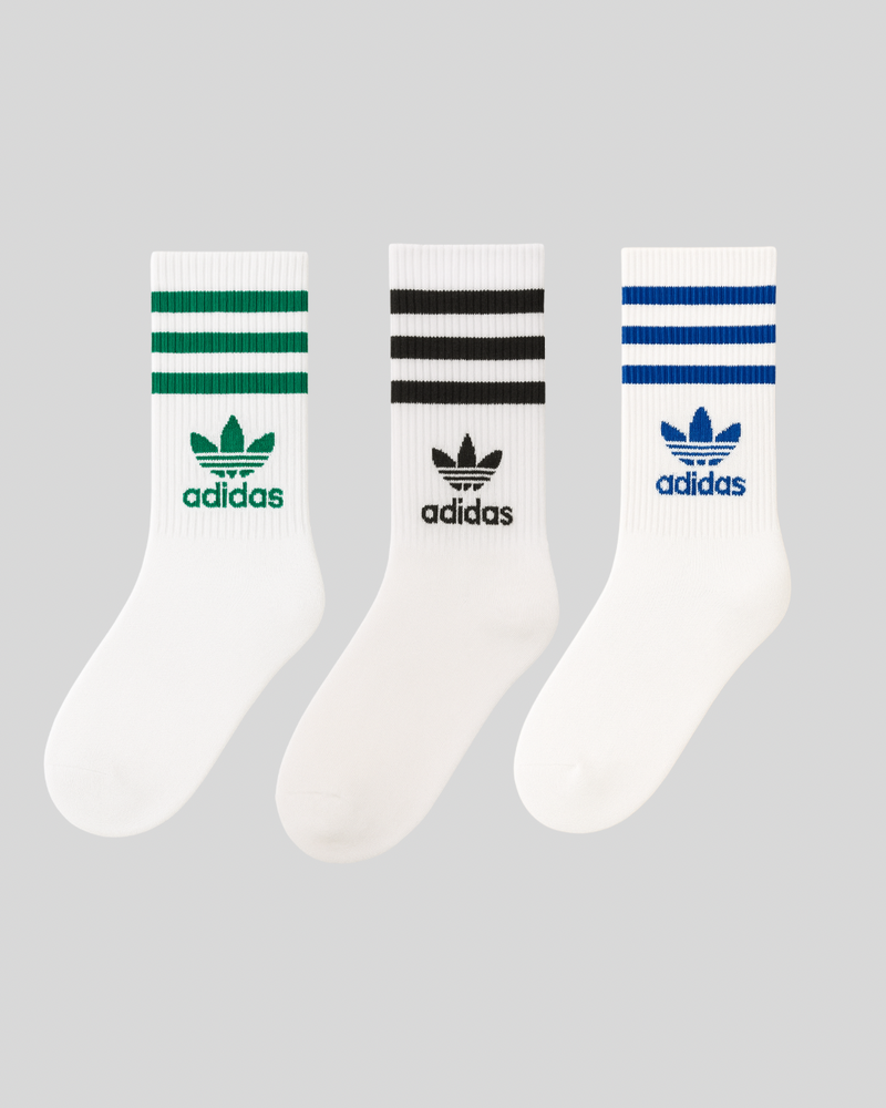 Kit 3 Meias esportivas Adidas cano médio
