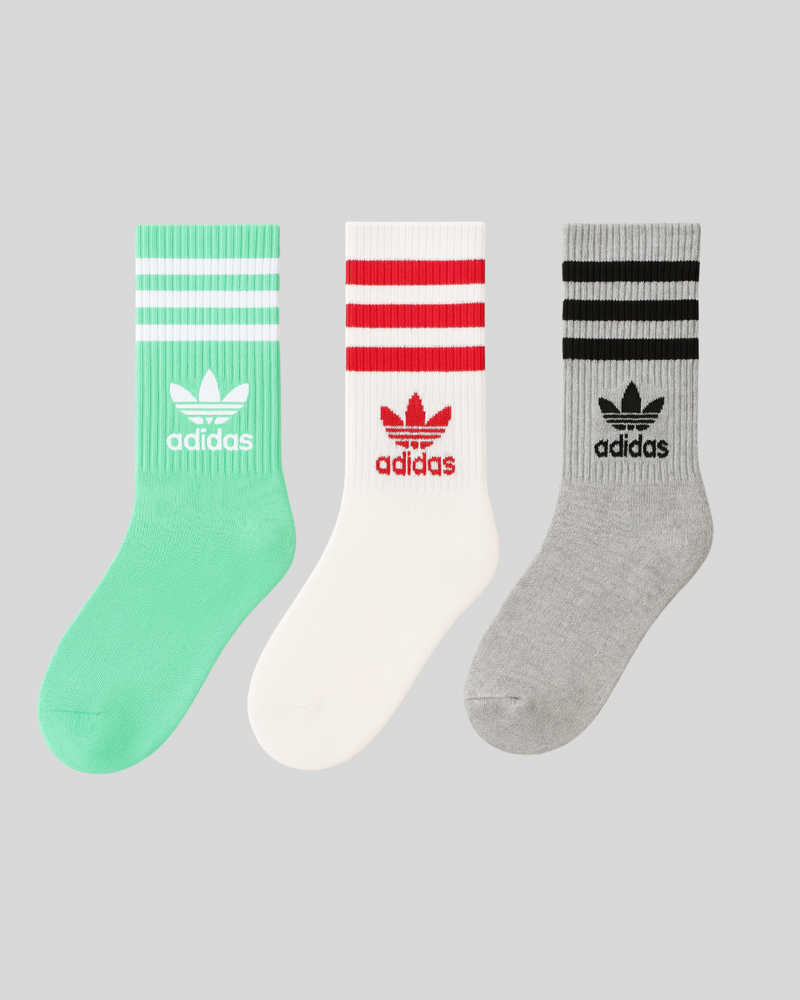 Kit 3 Meias esportivas Adidas cano médio
