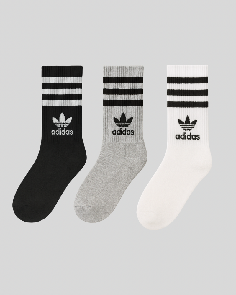 Kit 3 Meias esportivas Adidas cano médio