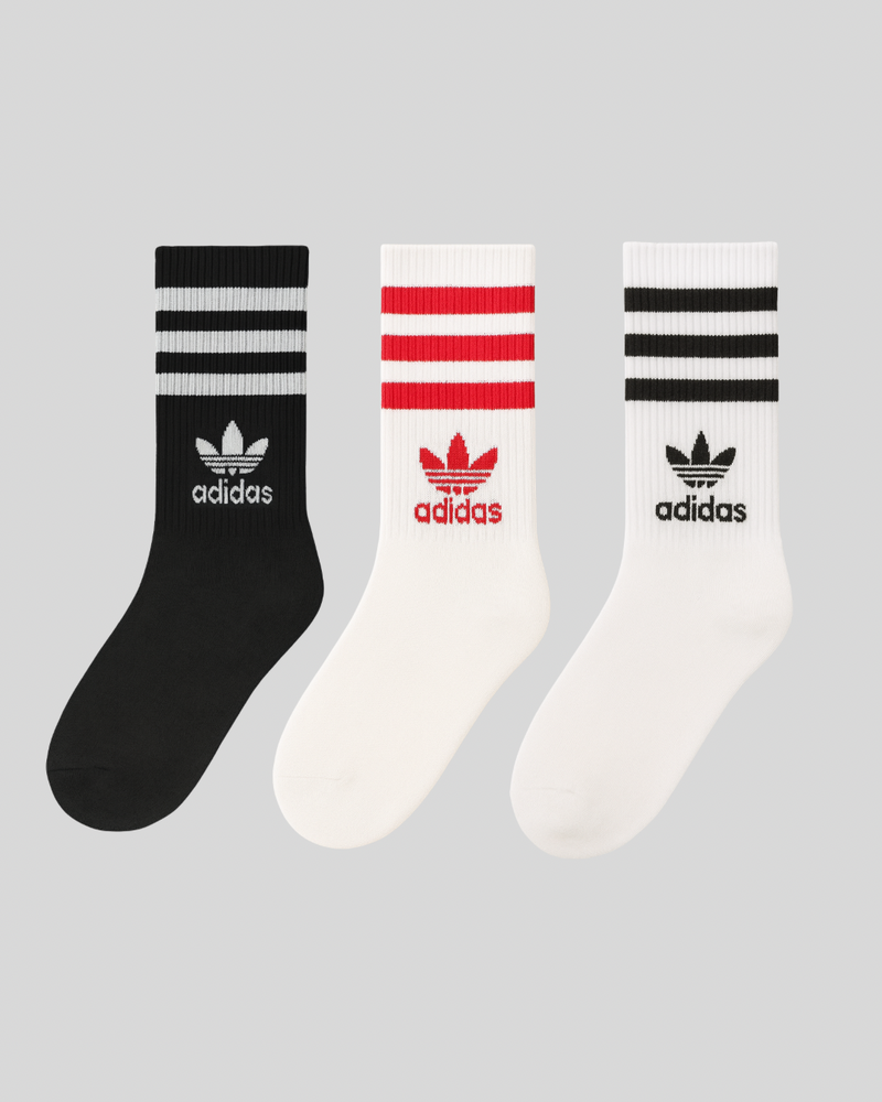Kit 3 Meias esportivas Adidas cano médio