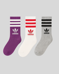 Kit 3 Meias esportivas Adidas cano médio
