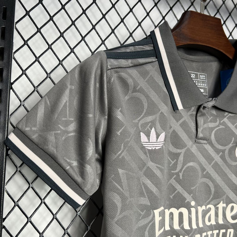 Conjunto Infantil Camisa + Calção  do Real Madrid III Away 2024/25