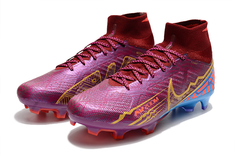 Chuteira de Campo Nike Air Zoom Mercurial Superfly 9 Elite Bordô