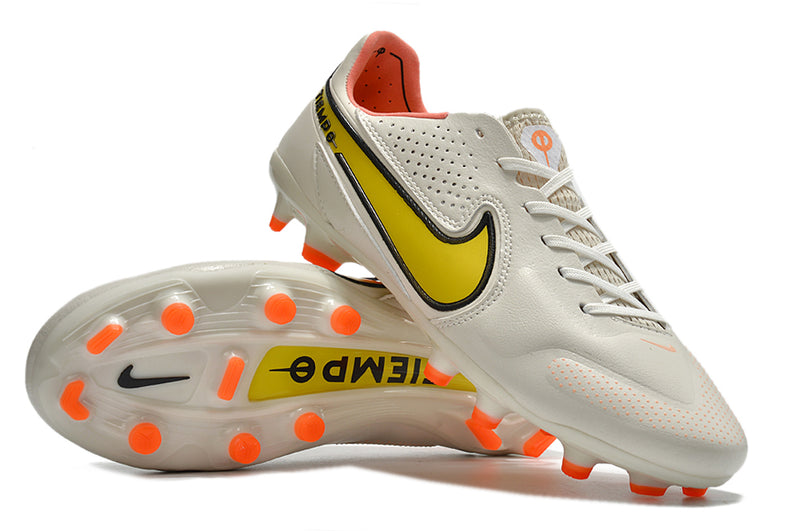 Chuteira de campo Nike Tiempo Legend 9 FG Elite Branco
