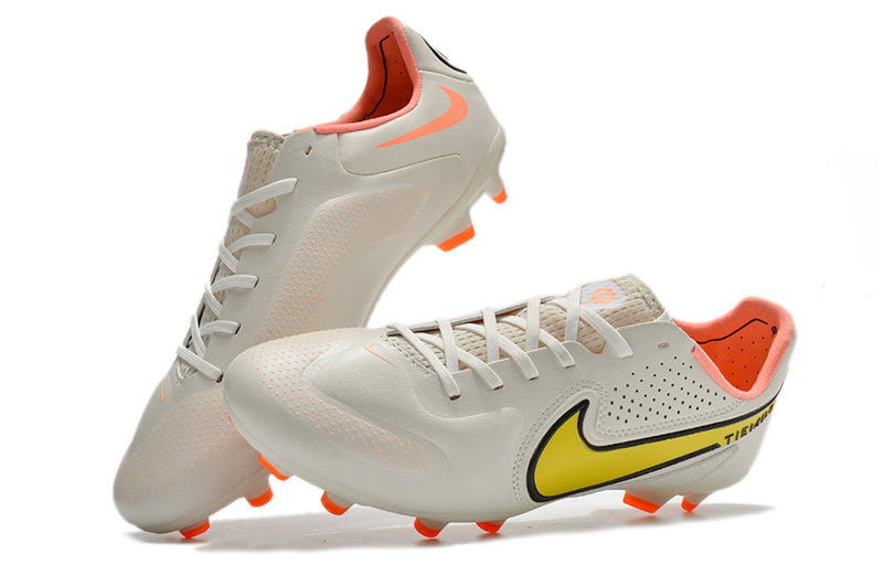 Chuteira de campo Nike Tiempo Legend 9 FG Elite Branco