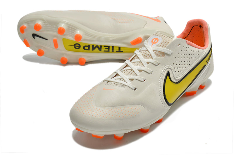 Chuteira de campo Nike Tiempo Legend 9 FG Elite Branco