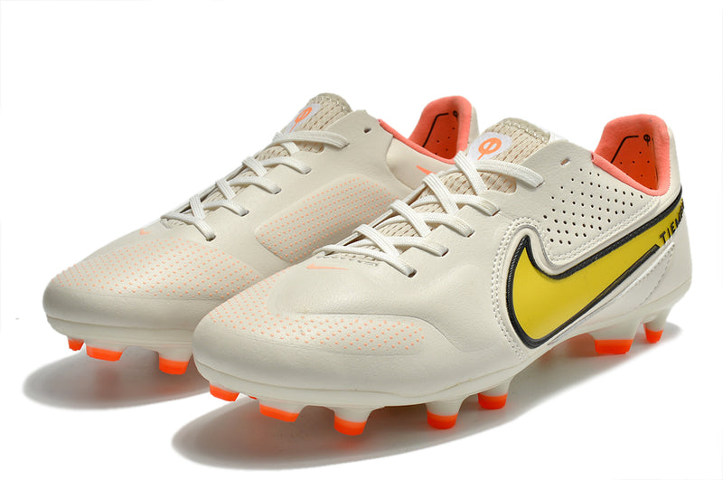 Chuteira de campo Nike Tiempo Legend 9 FG Elite Branco