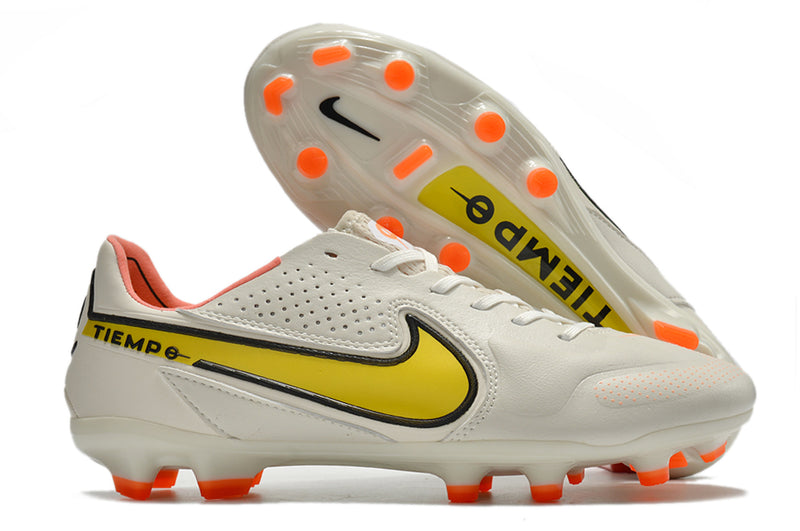 Chuteira de campo Nike Tiempo Legend 9 FG Elite Branco