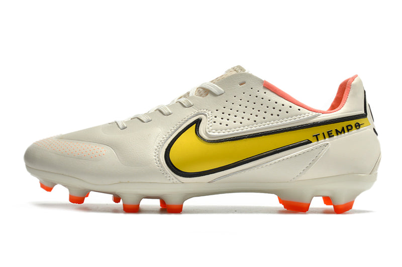 Chuteira de campo Nike Tiempo Legend 9 FG Elite Branco